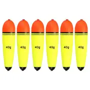 1.4oz Fishing Slip Bobbers, 6 Pack EVA Fishing Float, Yellow