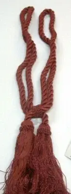 (1) Conso Twist Tieback ~ Bittersweet Pink ~ 27" L / 5.5" Double Tassels *NEW*