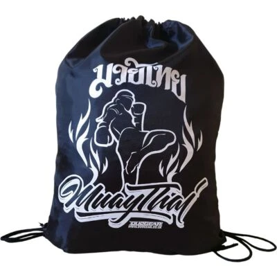 MUAY THAI DRAWSTRING BAG KICKBOXING CHARACTER PULL STRING BOXING MARTIAL ARTS