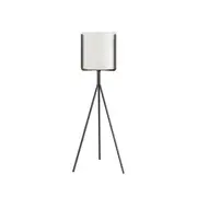 SOGA 70cm Tripod Flower Pot Plant Stand with White Flowerpot Holder Rack Indoor Display