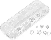 BIUDECO Creative Nail Art Pearls for DIY Manicure Decor Beautiful Flat Back Pearl Charms for Stereoscopic Fingernail Decorations Easy to Stick Durable Accessories for Home Salon Use