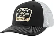ZHATS Standard NCAA Officially Licensed Trucker Hat Dakota Switchback Patch Black Gray