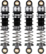 INJORA 39mm Shocks- Aluminum Threaded Shock Adjustable Absorber Oil Grey
