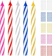 72 Pcs Birthday Candles Bulk - Small Candles for Birthday Cake - 5 Vibrant Color