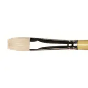 Winsor & Newton Artists Short Art Flat/Bright Paint Brush Hog Bristles Size 4