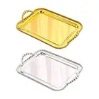 Serving Tray with Handles Elegant Vanity Tray for Kitchen Coffee Table Party