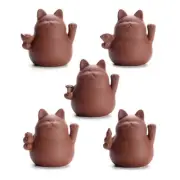 Chinese Zisha Tea Pet Maneki Neko Wealth RICH for Tea Pet Handmade