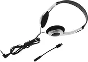 Lightweight Vintage Ear Headphones for Students Wired Connection for Computers Cell Phones Tablets Comfortable Fit for Classroom Library Use Travel Friendly Gaming Headphones