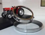 MF Massey Ferguson 135 Tractor Sidelight Retaining Bezel Ring Stainless Steel x2