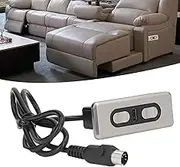 5 Button Electric Sofa Remote, Recliner Lift Controller, Dual Motor 12V/29V Lift Chair Control Switch, with USB Charging Port, for Bedroom, Living Room, Office