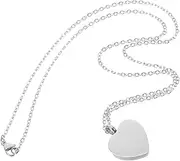 Sosoport Stainless Steel Pet Memorial Pendant for Dog Cat Human Ashes Durable Keepsake Jewelry Inner Compartment for Cherished Remembrance