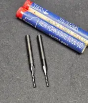 2pc NYSTool 1° Solid Carbide Tapered End Mill .04" to ⅛" Sh 1 Degree Machinist