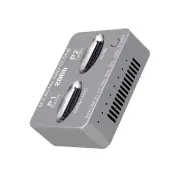 Dual-Bay M.2 NVME SSD Clone Gen2X2 20Gbps External Hard Disk Box for PC Laptop