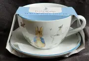 New Beatrix Potter The World of Peter Rabbit Teacup With Saucer Set