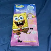 SPONGEBOB SQUAREPANTS VALENTINES DAY CARDS - 30 VALENTINES - NICKELODEON 2011
