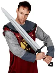 Knight Sword with Black Handle