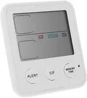Durable Digital Hygrometer Thermometer Indoor Temperature Humidity with LCD Display for Bedroom Easy to Carry No Battery Required