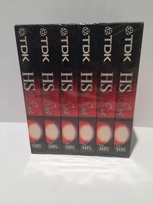 Tdk Standard Grade Vhs Tape 8 Hour High Quality Video Cassette For Recording