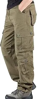 [Maiyifu-GJ] Men's Outdoor Military Cargo Trousers Lightweight Multi Pocket Hiking Pants Wild Army Combat Tactical Pant