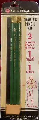 General’s Drawing Kit #525-BP Graphite Pencils New, Sealed Package