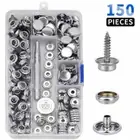 150pc Marine Boat Canvas Fabric Snap Fastener Press Stud Cap Button & Socket Kit
