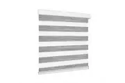 Marlow Zebra Roller Blind Blackout Curtains 180x210cm Grey