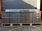 NEW S.S. BENCH FRIDGE 68DRAWERS & SINGLE DOOR 2230*700*850+100SPLASH GN4100TN