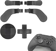 6 in 1 Elite Controller Paddles for Xbox One Elite 1 Controller Metal Paddles for Xbox One Elite Series 2 Controller Paddles with 2 D-Pad for Xbox Elite Series 2 Core Controllers (Black)