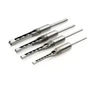 4 Piece Square Hole Mortising Woodworking Drill Bit