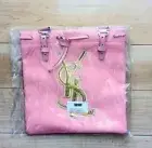 YSL Yves Saint Laurent Novelty Tote Bag Canvas Tote Bag Cosmetics Logo Bag Pink