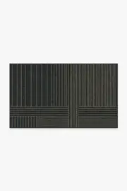 90' x 150' | Machine Washable Runner Rug | Kid & Pet Friendly | Indoor Rug | Bowie Charcoal Rug | Ruggable