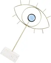 Luxshiny Large Scale Metal Leaf Statue Evil Eye Decor Home Office Decor Elegant Craft Delicate Detail
