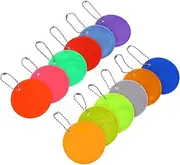 ERINGOGO 24pcs Reflective Pendant Keychains for School Bags Lightweight Dual Sided Reflective Tags for Night Running and Cycling Enhanced Visibility for Increased