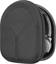 Geekria Shield Headphones Case Compatible with Anker Soundcore Q11i, Life Q20, Life Q30, Space Q45, Replacement Protective Hard Shell Travel Carrying Bag with Cable Storage (Black)