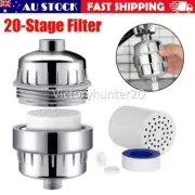 20 Stages Shower Head Filter Water Softener Chlorine Purifier Cleaner + 1 Filter