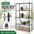 5 Tier Plant Stand Tall Metal Flower Pot Corner Storage Display Shelf Bookshelf