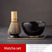 Jianzhan Ceramic Matcha Set with Bamboo Whisk
