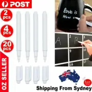 UP 20X White Liquid Chalk Pen Marker For Windows Glass Chalkboard Blackboard Art
