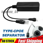 Active POE Splitter Adapter USB Power 48V to 12V Connector Cable Household Acc