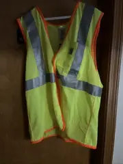 Carhartt High Visibility Safety Vest Mesh Class 2 Neon Green Large REGULAR (B66
