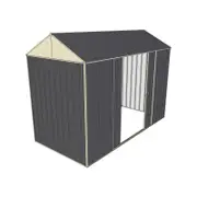 Build-a-Shed 1.5 x 3.0 x 2.3m Gable Double Sliding Side Door Shed - Grey