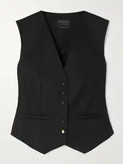 [MOTHER OF PEARL] MOTHER OF PEARL - + Net Sustain Alison Tencel™ Lyocell-blend Waistcoat - Black - UK 12 UK 12 Black