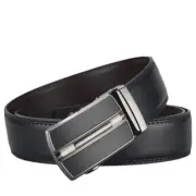 Genuine Leather Mens Ratchet Belt, Belts For Men Adjustable Automatic Buckle