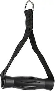 VANZACK 1pc Handle Exerciser Spike Strengthener Pulley Equipment Fitness Training Cable Tester Pull up Bar Kit Jump Workout Puller Ropes Push Foot Pedal Resistance Band Board Black Plastic