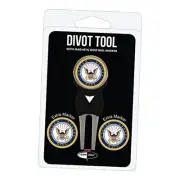 Military Navy Divot Tool Pack with 3 Golf Ball Markers Divot Tool with 3 Golf