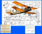 R&N Model Airplane Plans (FF-RC): Consolidated PT-1 Scale 36" Wingspan