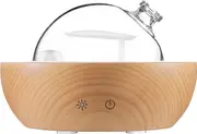 Glass Essential Oil Diffuser ,real Wood Base,the 2022 Upgrade Aromatherapy Diffuser,aroma Diffuse Humidifier,led Light In 7 Colorssuitable For Home Of
