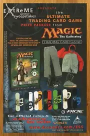 2003 Magic The Gathering Core Game Print Ad/Poster TCG Snowboarding Official Art