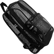 Veemoon Breathable Mesh Backpack Lightweight Large Capacity Hiking Bag with Cushioned Support for Travel Camping and Outdoor Activities Efficient Organization and Ventilated