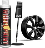 SMAPHY Black Rim Touch Up Paint, Wheel Repair Paint Quick And Easy, for Cars Wheel, Car Repair, Universal Color Rims (Matte Black)